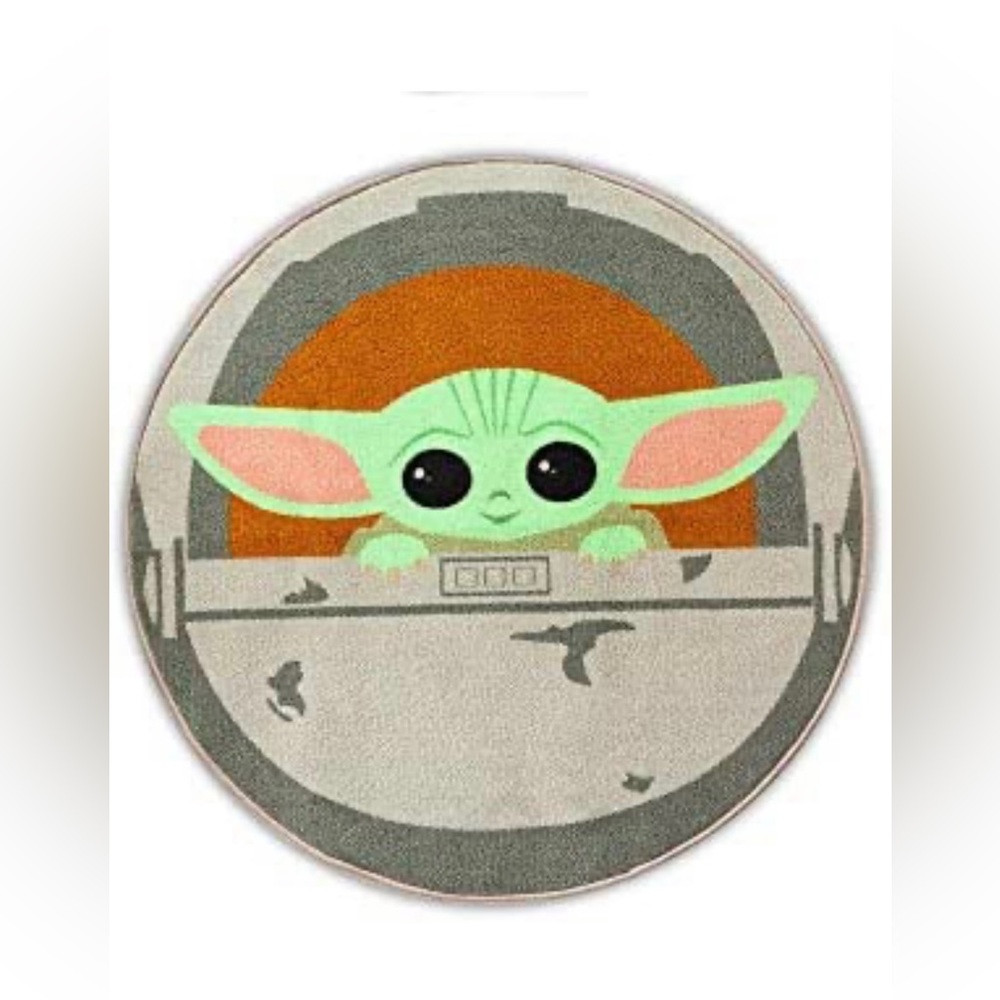 Star Wars The Mandalorian The child area rug Diameter 52-inch (132cm) round rug